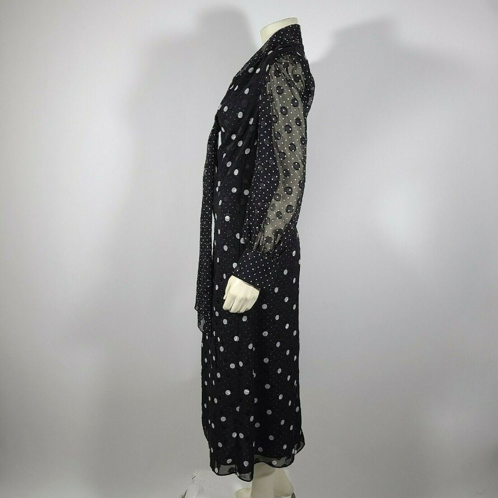 TOMMY HILFIGER Zendaya Black White Dot Dress - 6 - Picture 4 of 6